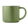 Mug En Inox Recyclé 300ml CARIBU Vert Foncé De Face Mug En Inox Recyclé 300ml CARIBU Vert Foncé De Face