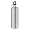 Gourde En Inox Recyclé Avec Mousqueton 750ml REBIG MOSS Argent De Face
