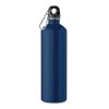 Gourde En Inox Recyclé Avec Mousqueton 750ml REBIG MOSS Bleu Marine De Face
