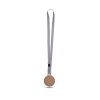 Médaille En Bois MDF Avec Cordon Satin BOLT XL Argent