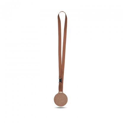 Médaille En Bois MDF Avec Cordon Satin BOLT XL Marron
