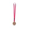 Médaille En Bois MDF Avec Cordon Satin BOLT XL Rose