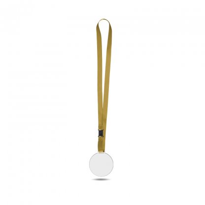 Médaille En Plastique Avec Cordon Satin PLASTA XL Or
