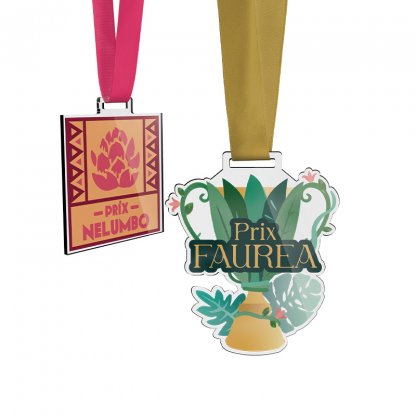 Médaille En Plastique Avec Cordon Satin PLASTA XL Photo Principale