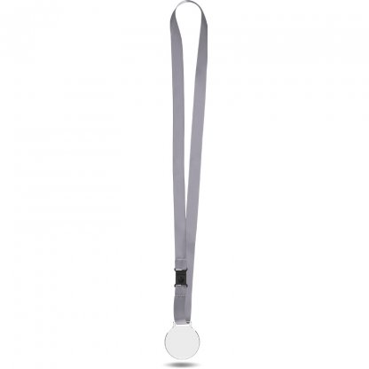 Médaille En Plastique Avec Cordon Satin PLASTA Argent