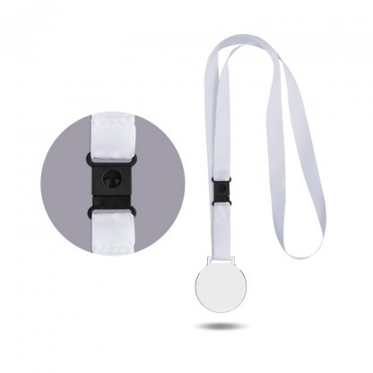 Médaille En Plastique Avec Cordon Satin PLASTA Détail Fermeture
