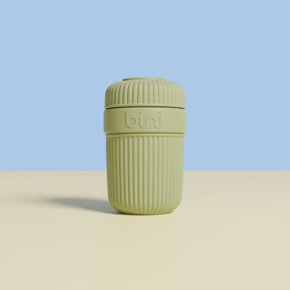 Mug Réutilisable Et Nomade Bio Sourcé 350ml BINI MUG Olive