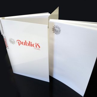 Bloc-notes logoté en carton et papier recyclé - BLOCECRITURE