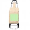 Caddie De Course Pliable En Jute 30x52x20cm BENORAX Zone De Maquage Avant