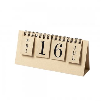 Calendrier perpétuel de bureau personnalisé en carton recyclé - GADNER