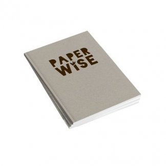 Carnet A5 avec logo en papier et carton de déchets agricoles - Dos carré collé - PAPER WISE
