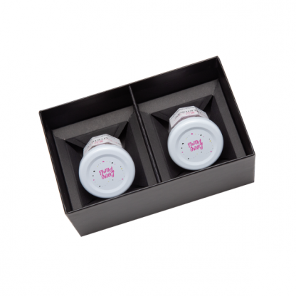 Coffret Deux Petits Pots De Bougies Parfumées 110g SET CHARROUX Avec Tampographie