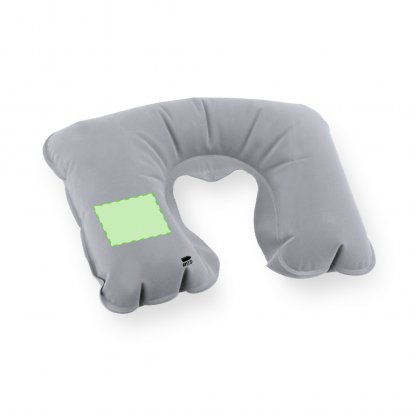 Coussin De Voyage En PET Recyclé VILDEX Zone De Marquage Coté Gauche