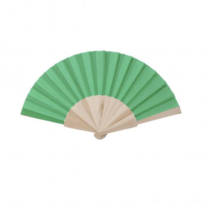 Éventail En Bois Et Polyester 190T FOLKLORE Vert