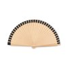 Éventail En Bois Et Polyester WOODFAN NOIR DE DOS