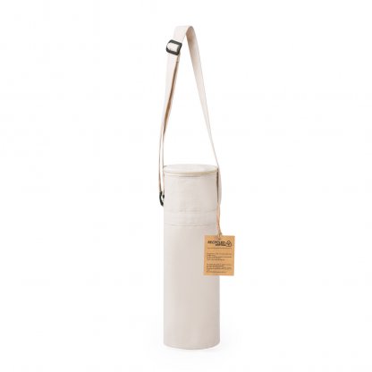 Glacière Isotherme En Coton Recyclé Pour Bouteille Ø11x35cm SIRKIN Avec Bandoulière