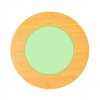 Plateau Rond En Bambou MELTEM Zone De Marquage Dos