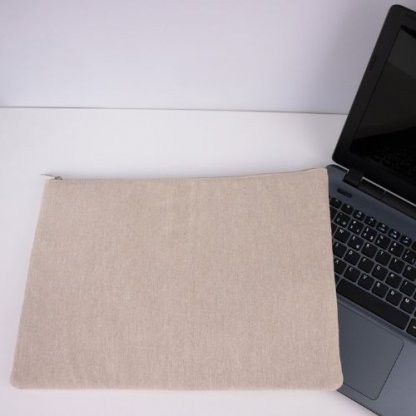 Pochette Ordinateur 15 En Coton Recyclé 220g PICY Naturel