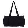 Sac De Sport Polochon En Coton Recyclé 220g FIT Noir Sac De Sport Polochon En Coton Recyclé 220g FIT Noir