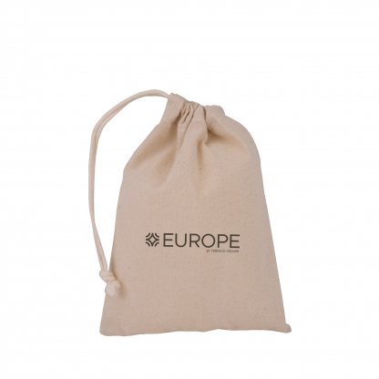 Sac Pochon Avec Cordelette En Coton Naturel 150g 15x20 Cm MONA Naturel Avec Marquage 2