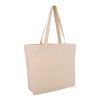 Sac Shopping Avec Fond En Coton Bio 150g 45x35x10cm SUZAN Naturel De Côté