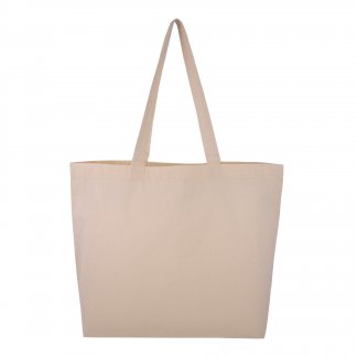 Sac shopping personnalisable avec fond en coton naturel - 150g - 45x35x10cm - EDDIE