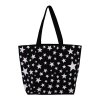 Sac Shopping Avec Fond En Coton Naturel 300g 45x35x10cm SOLIS Noir Avec Marquage De Face