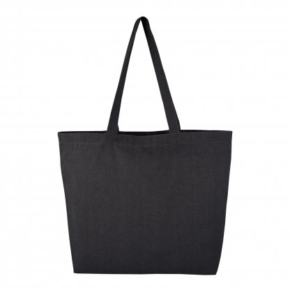 Sac Shopping Avec Fond En Coton Recyclé 150g 45x35x10cm SCAVO Noir