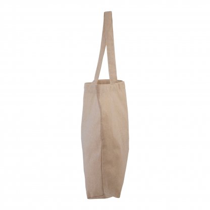 Sac Shopping Avec Fond En Coton Recyclé 220g 45x35x10cm AYA Naturel De Côté