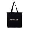 Sac Shopping En Coton BIO 150g 37x41x10cm KADI Noir Avec Marquage