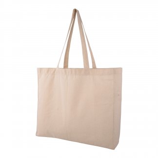 Sac shopping avec logo en coton bio - 150g - 40x35x10cm - TAKOS