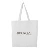 Sac Shopping En Coton Bio 240g 37x41x10cm SAK Blanc Avec Marquage