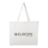 Sac Shopping En Coton Bio 240g 40x35x10cm TOKOS Blanc Avec Marquage