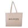 Sac Shopping En Coton Naturel 150g 40x35x10cm BAGGY Naturel Avec Marquage