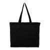 Sac Shopping En Coton Naturel 150g 40x35x10cm BAGGY Noir