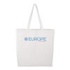 Sac Shopping En Coton Naturel 300g 37x41x10cm ANGIE Blanc Avec Marquage