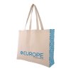 Sac Shopping En Coton Naturel 300g 40x35x10cm TIAKO Naturel Avec Marquage