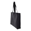 Sac Shopping En Coton Recyclé 220g 40x35x10cm SABAC Noir De Côté Sac Shopping En Coton Recyclé 220g 40x35x10cm SABAC Noir De Côté