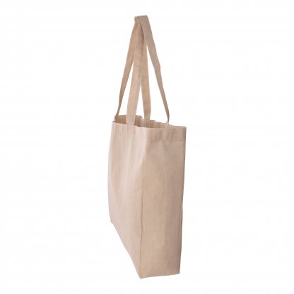 Sac Shopping En Coton Recyclé 150g 40x35x10cm TEKDECO Naturel De Côté