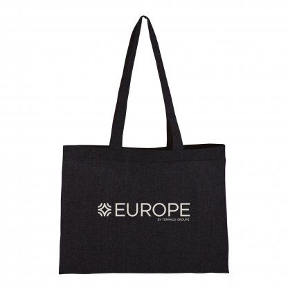 Tote Bag En Coton Recyclé 150g 40x30cm T BAG Noir Avec Marquage