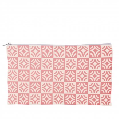 Trousse Plate En Coton Bio 240g MAKEUP Blanche Avec Marquage