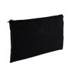 Trousse Plate En Coton Recyclé 220g SPENCER Noir De Côté Trousse Plate En Coton Recyclé 220g SPENCER Noir De Côté