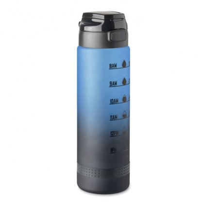 Bouteille De Sport En PET Recyclé 1L LEVEL Bleu Marine