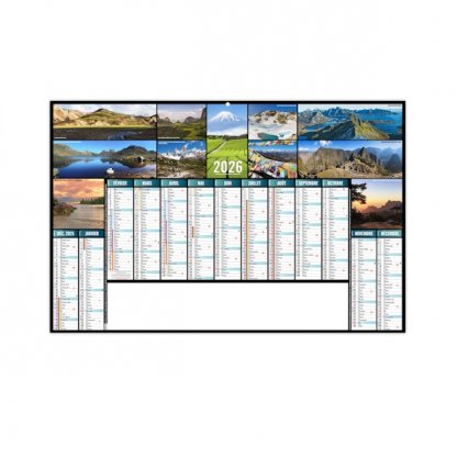 Calendrier Continental Médium 13 Mois Recto BANCAIRE