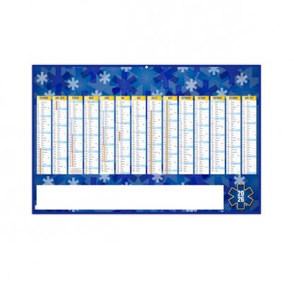 Calendrier Croix Bleue Médium 14 Mois Recto BANCAIRE