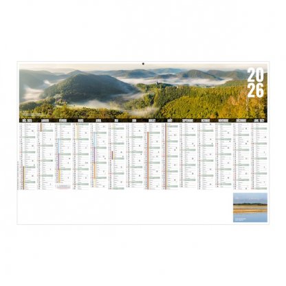 Calendrier Libre Choix Alsacien Maxi 14 Mois Recto BANCAIRE