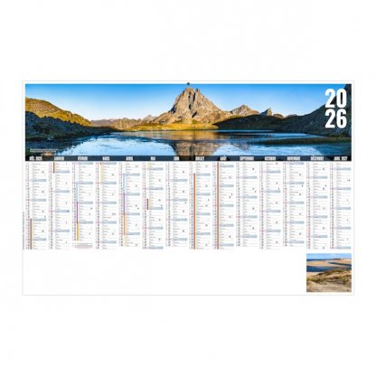 Calendrier Libre Choix Aquitain Médium 14 Mois Recto BANCAIRE