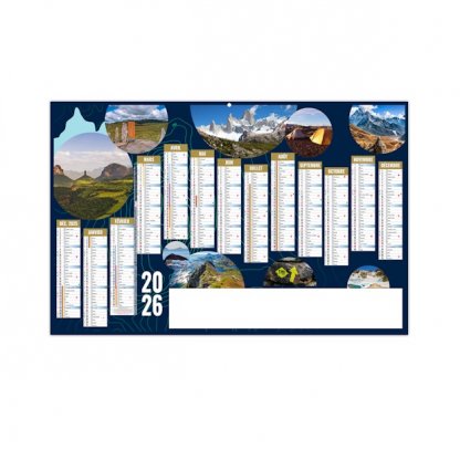 Calendrier Richesses Maxi 13 Mois Recto BANCAIRE