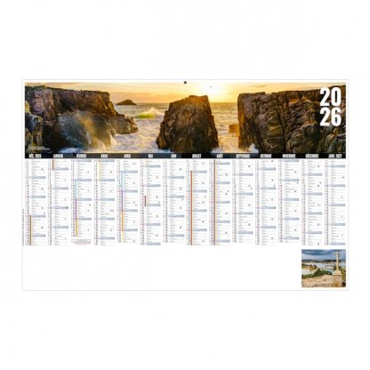 Calendrier Libre Choix Breton Médium 14 Mois Recto BANCAIRE