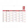 Calendrier Rouge Florentin 7 Mois Par Face Verso BANCAIRE Calendrier Rouge Florentin 7 Mois Par Face Verso BANCAIRE
